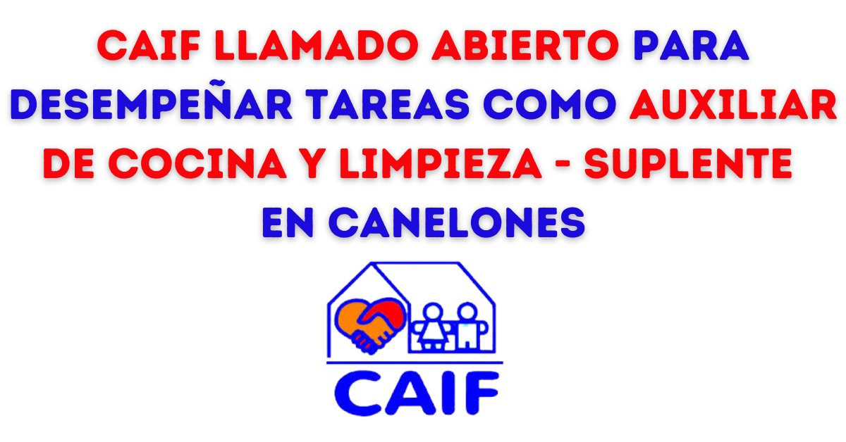 llamados laborales CAIF