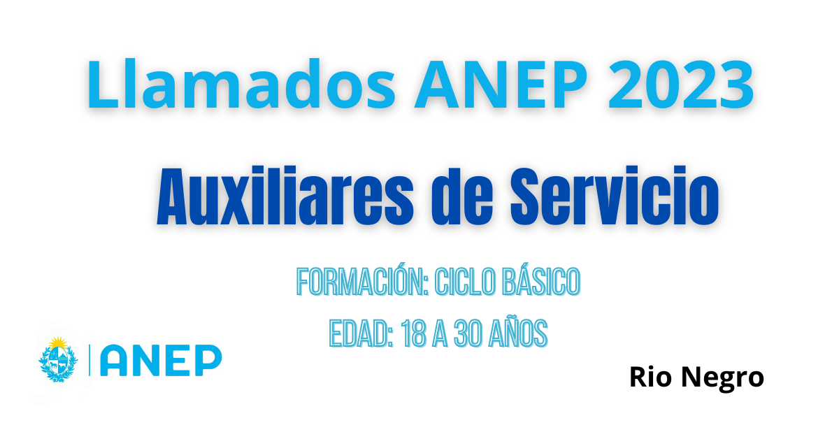 Llamados ANEP 2023