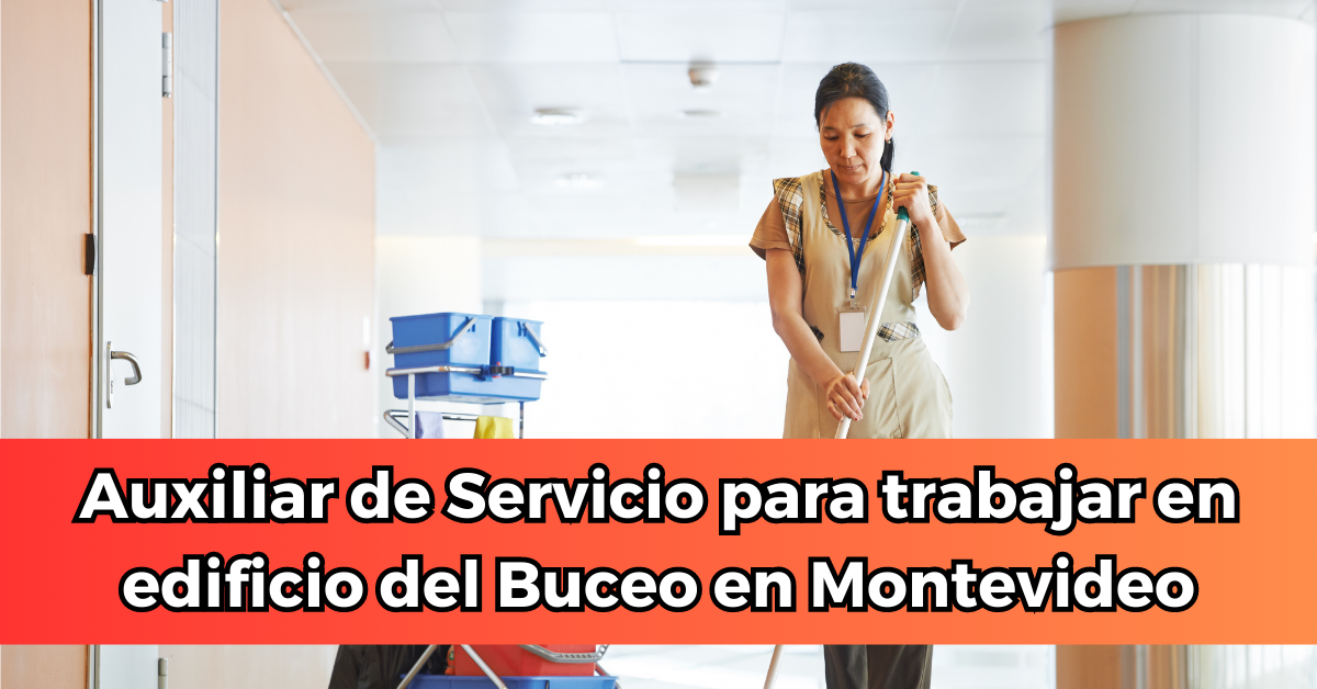 auxiliar de servicio en Montevideo