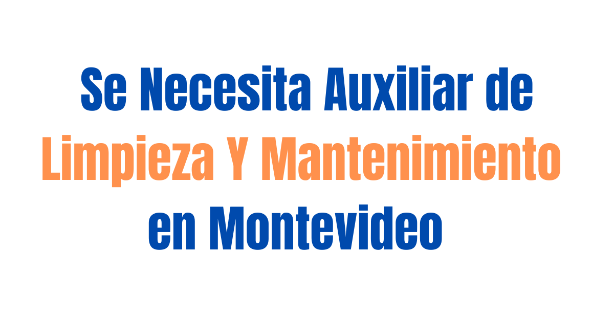 AUXILIARES DE MANTENIMIENTO