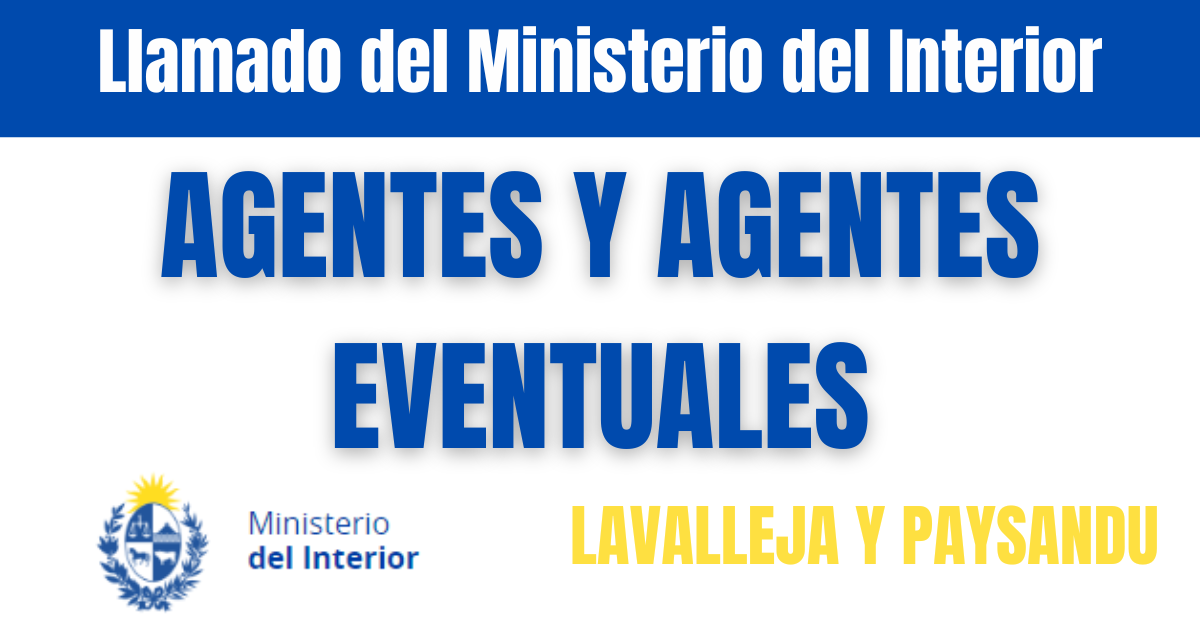 LLAMADO DEL MINISTERIO DEL INTERIOR