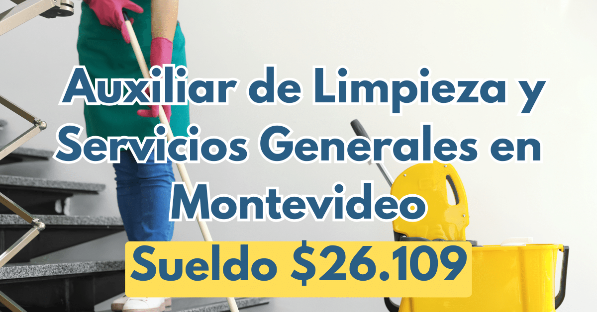 auxiliar de limpieza en montevideo