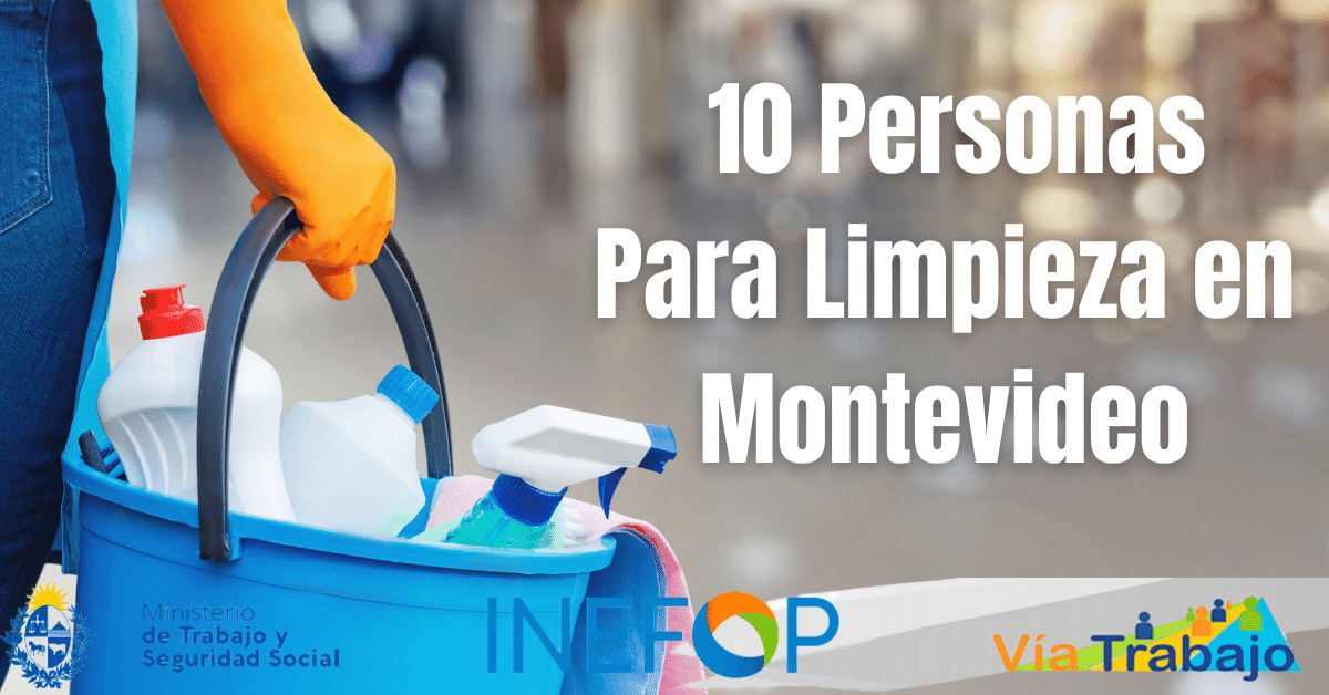 PERSONAL PARA LIMPIEZA EN MONTEVIDEO