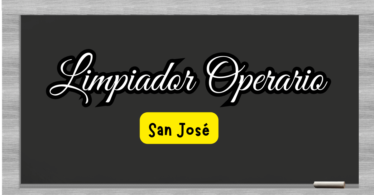 limpiador operario en San Jose