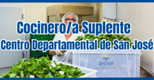 COCINERO SUPLENTE EN SAN JOSE