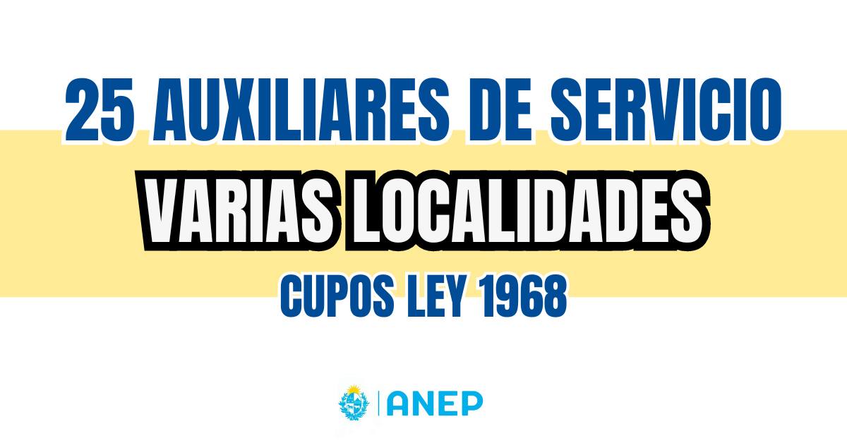 AUXILIARES DE SERVICIO