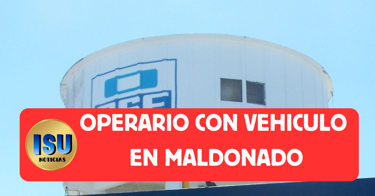 operario con vehiculo en OSE