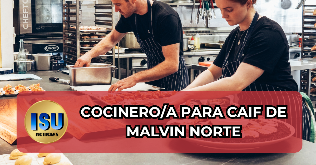 Cocinera para CAIF