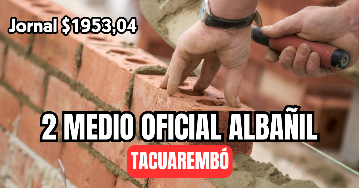 medio oficial albañil en tacuarembo