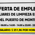 auxiliares de limpieza en el puerto