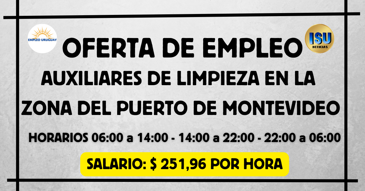 auxiliares de limpieza en el puerto