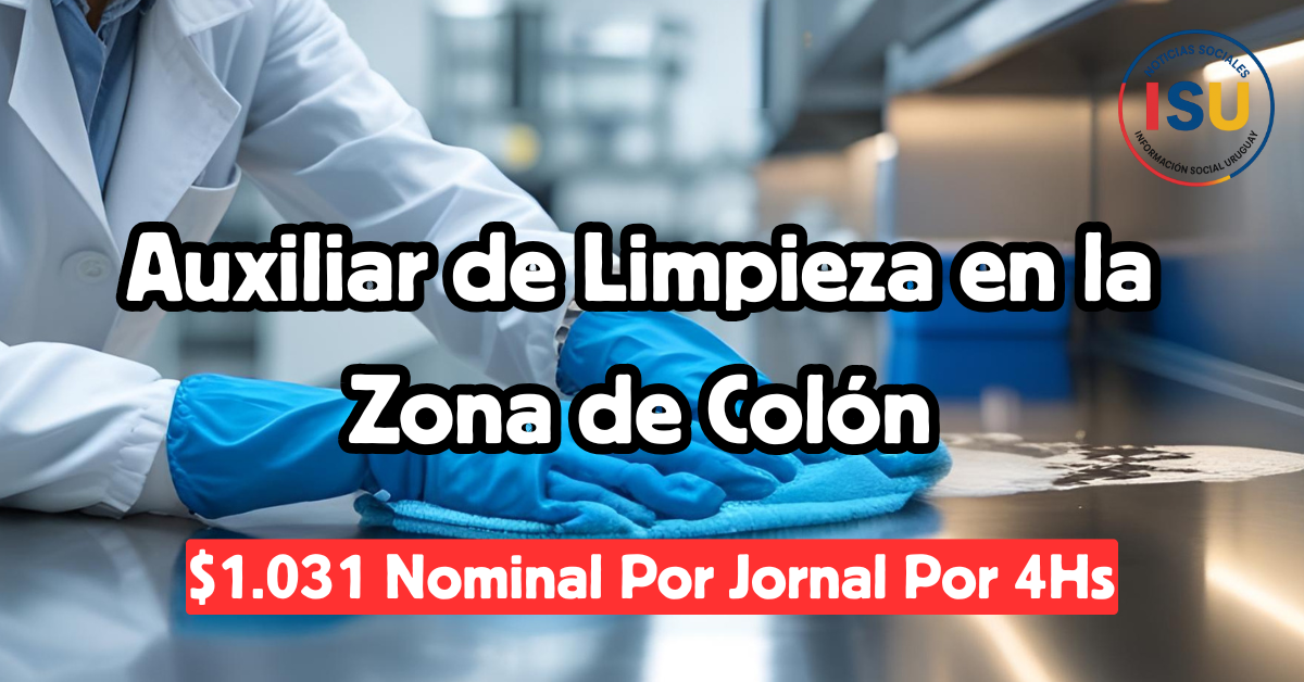 Auxiliar de Limpieza en Colon