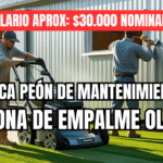 peon de mantenimiento en Empalme Olmos