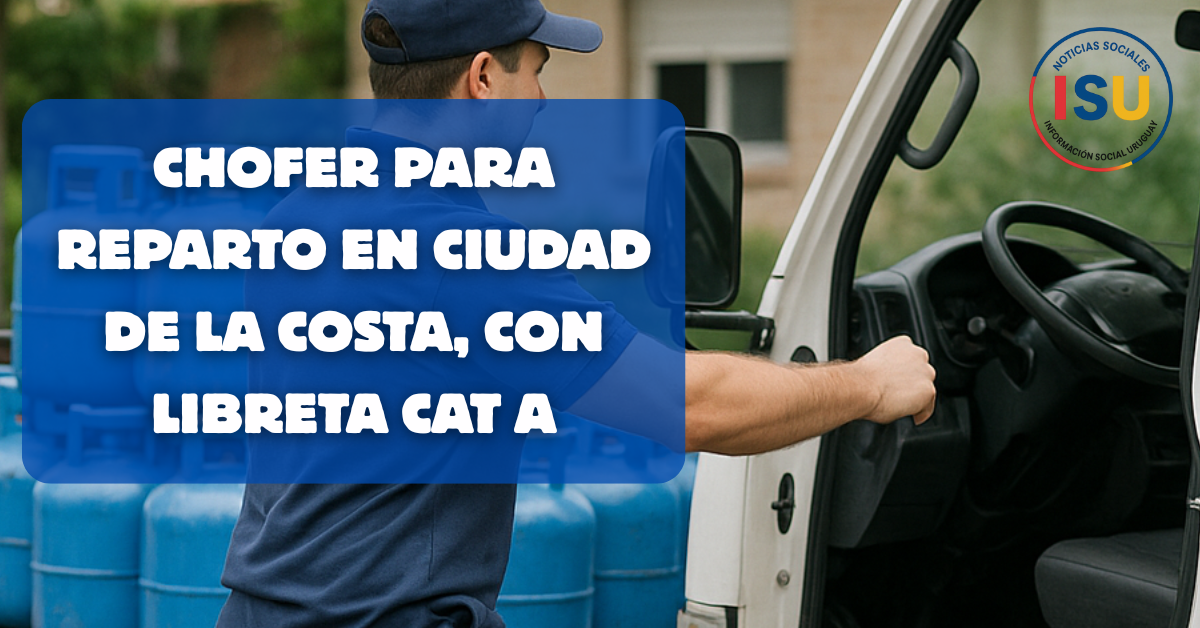 chofer de reparto con libreta categoria a