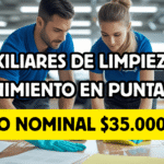 auxiliar de mantenimiento y limpieza en Montevideo