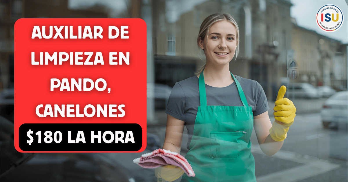 auxiliar de limpieza en pando