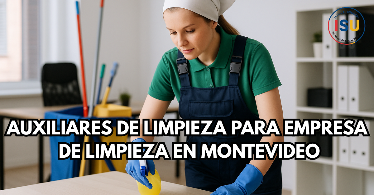 auxiliar de limpieza en Montevideo