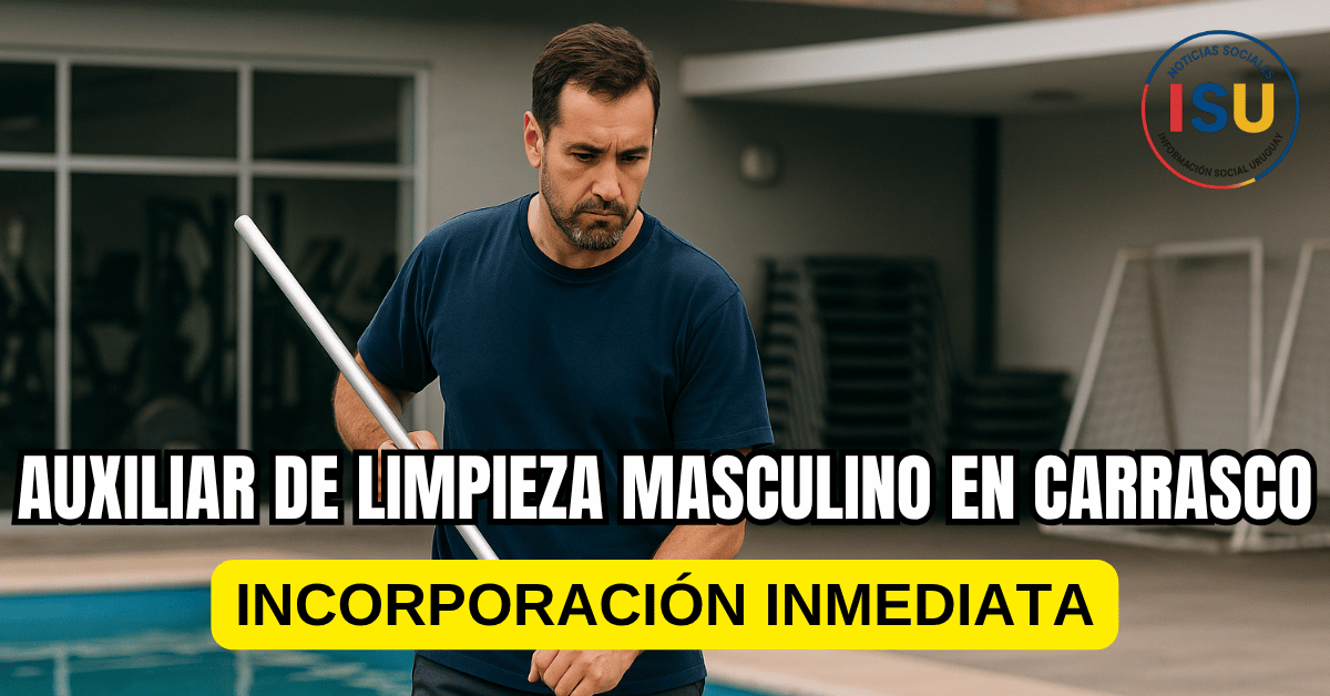 auxiliar de limpieza masculino
