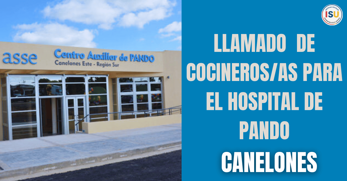llamado cocineros hospital de Pando