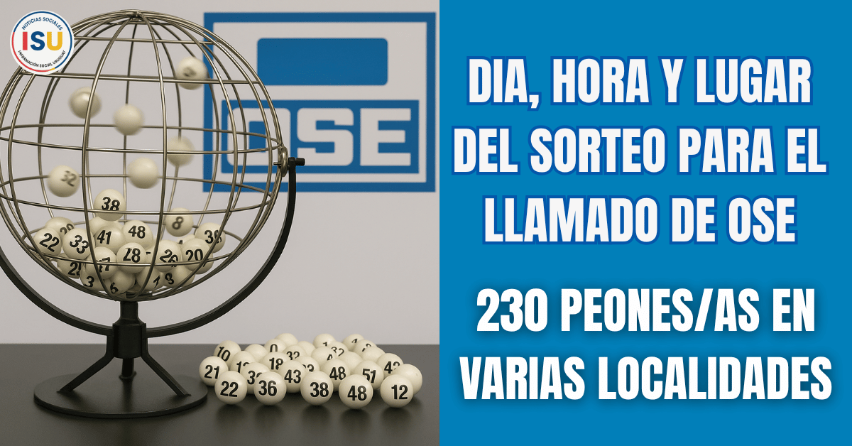 sorteo de OSE