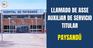 auxiliar de servicio en Paysandu