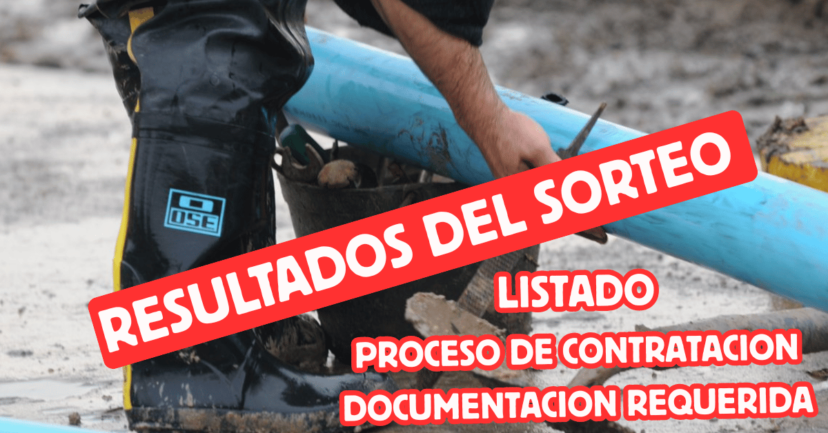 resultado del sorteo de OSE