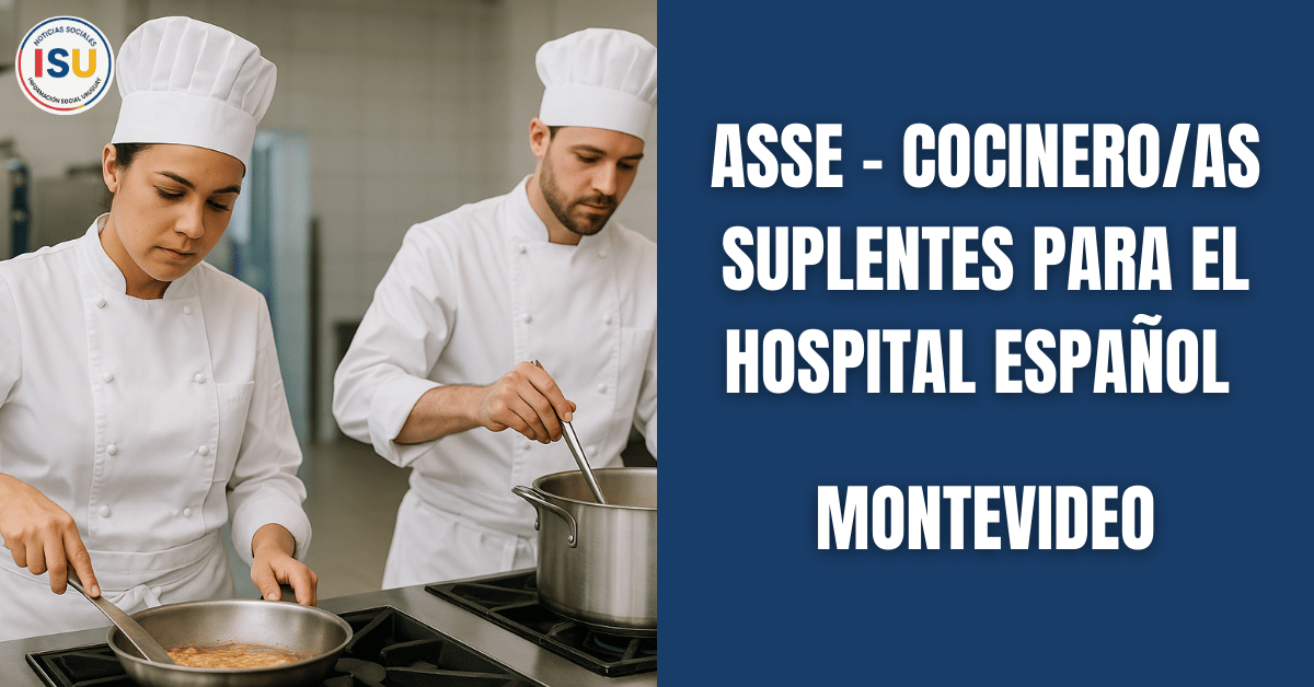cocinero para ASSE