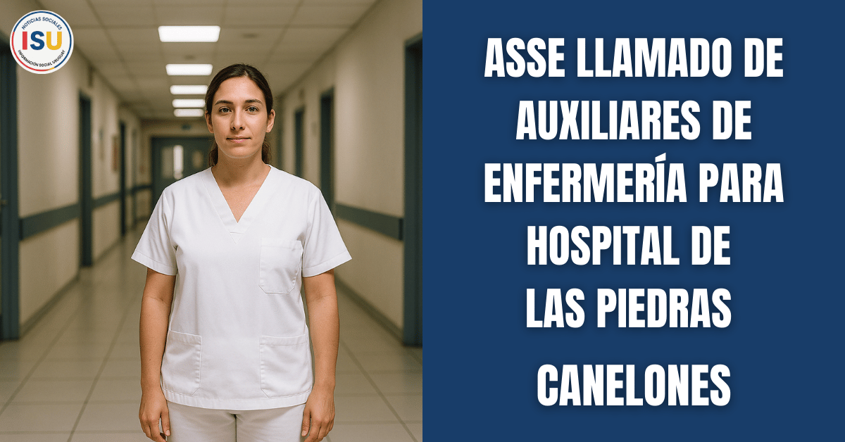 auxiliar de enfermeria en hospital de Las Piedras