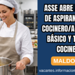 llamado cocinero ASSE Maldonado