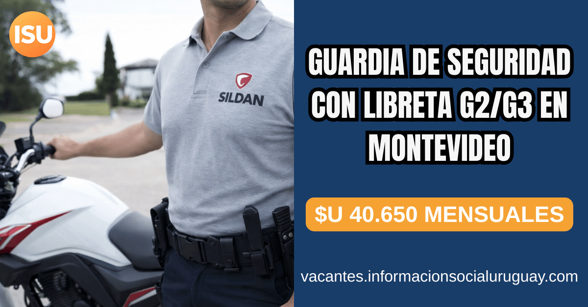 Guardia de seguridad en Montevideo