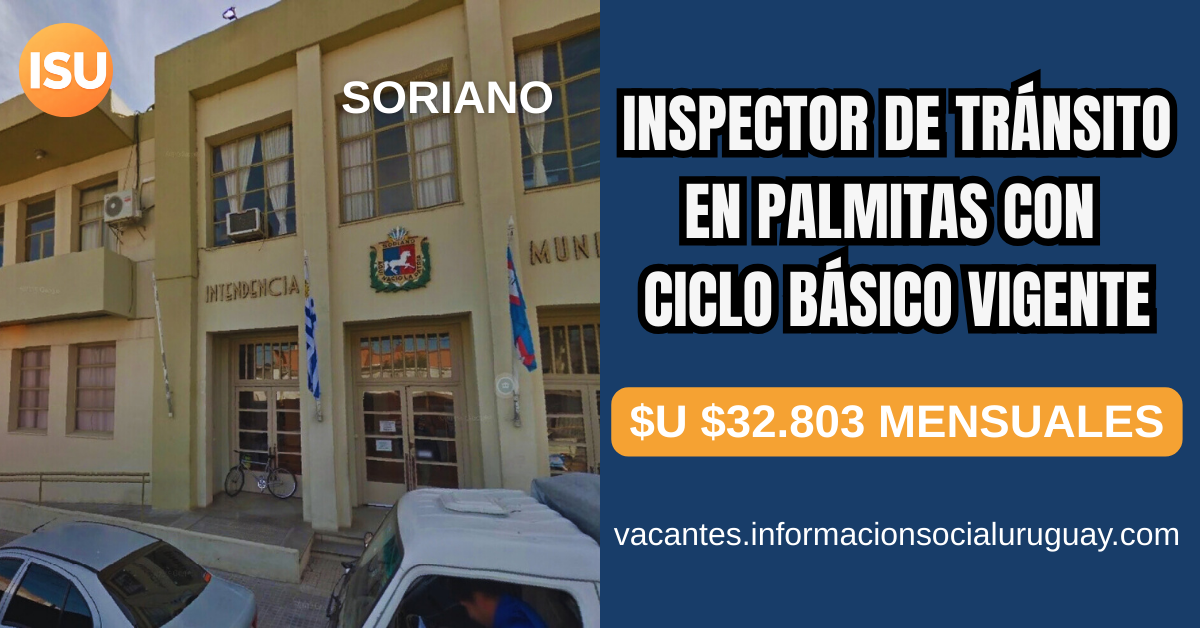 Inspector de tránsito en Palmitas