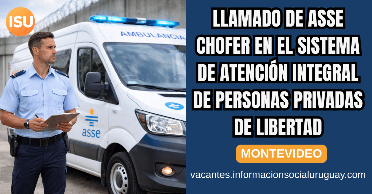 Llamado ASSE Chofer 2026
