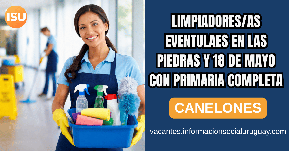 Limpiador eventual en Las Piedras