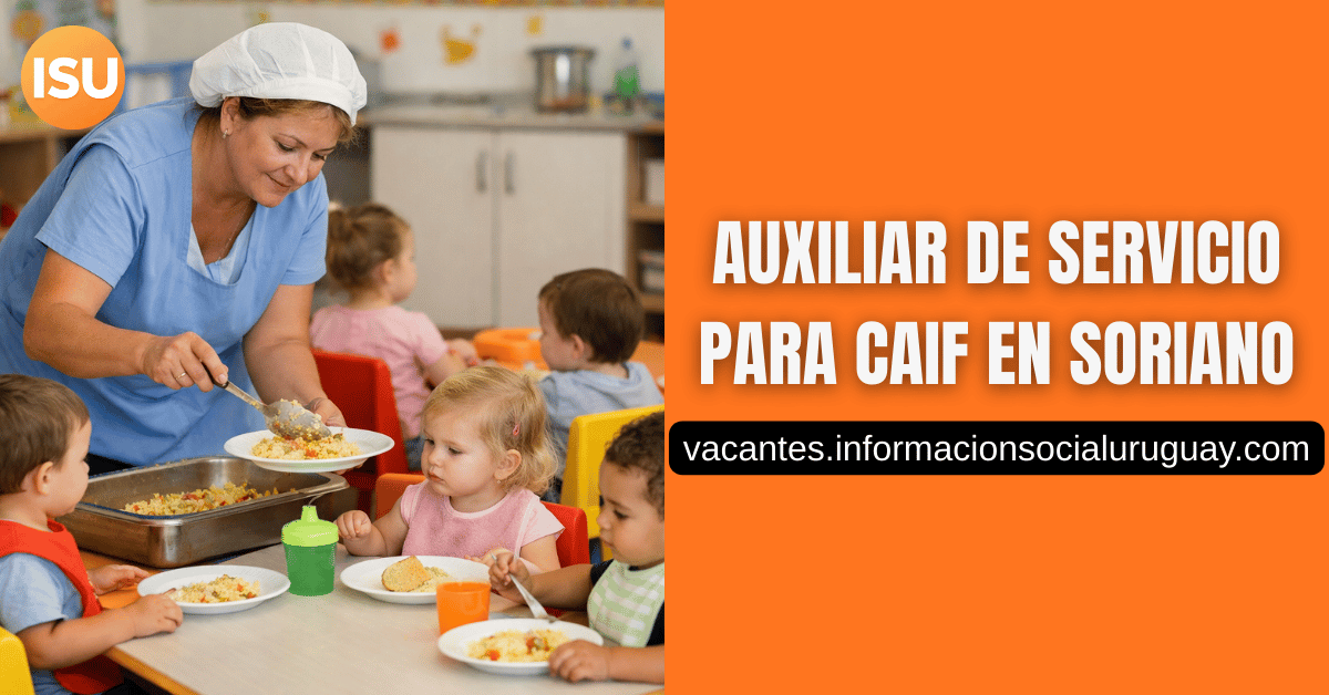 auxiliar de servicio en soriano para caif