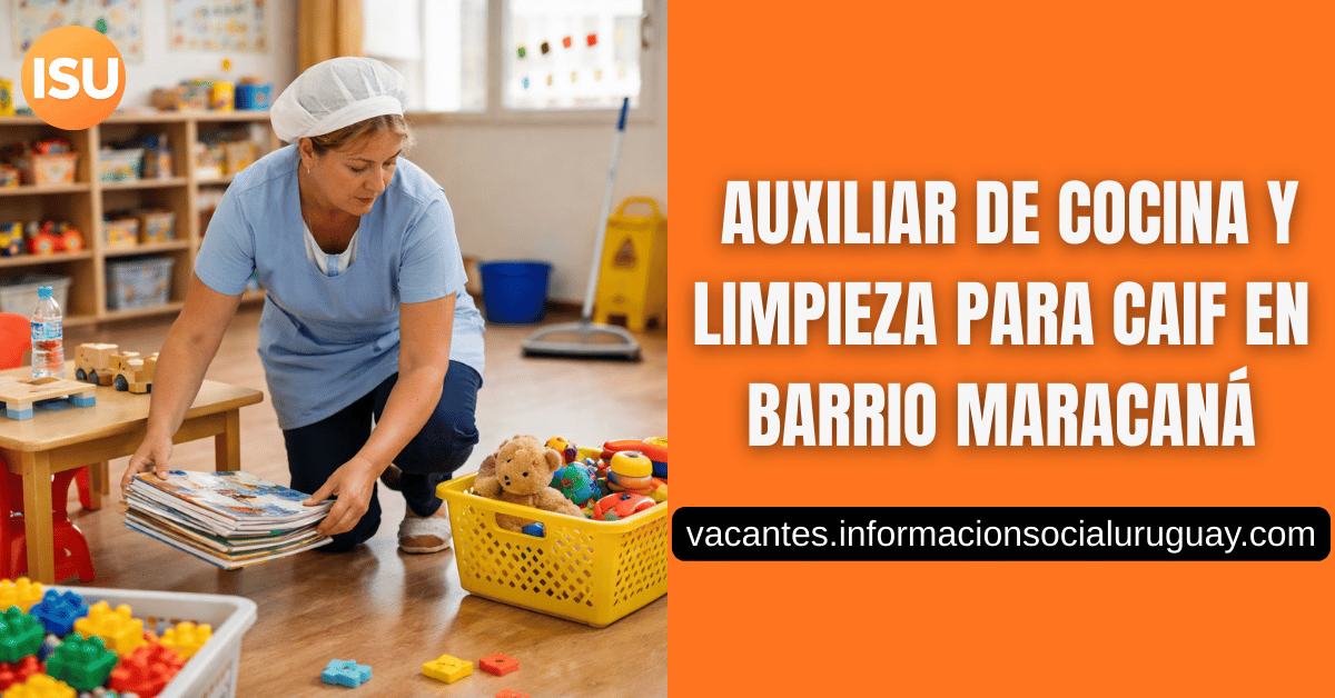 Auxiliar de Cocina y Limpieza en Montevideo