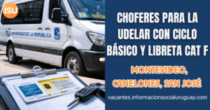 llamado chofer Udelar