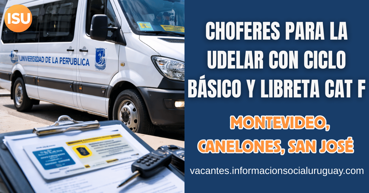 llamado chofer Udelar