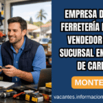 Vendedor ferretería Montevideo