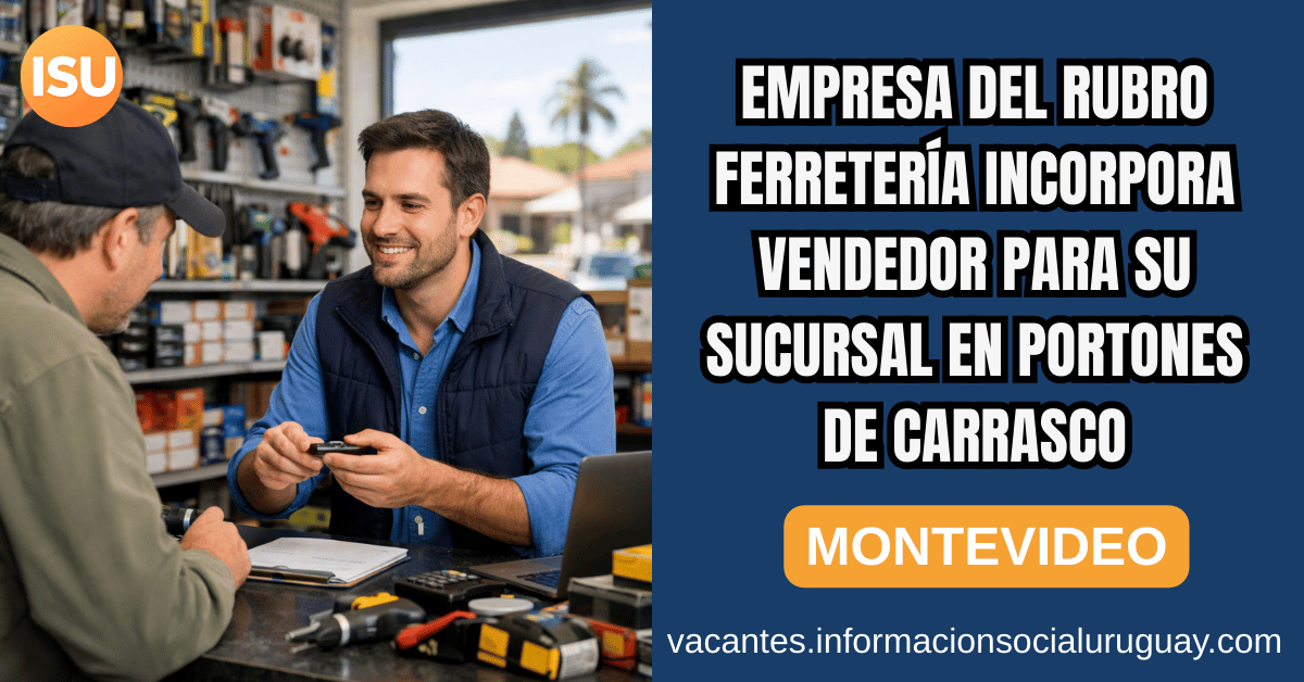 Vendedor ferretería Montevideo