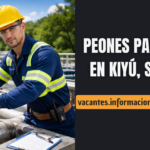 peón de usina en Kiyú