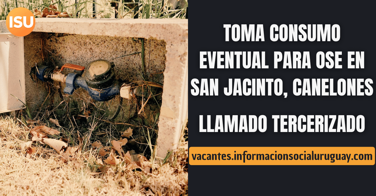 toma de consumo OSE San Jacinto