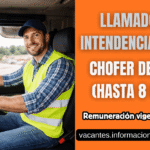 llamado chofer de camión intendencia de salto