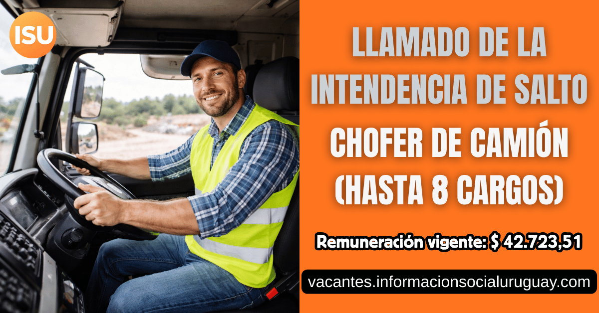 llamado chofer de camión intendencia de salto