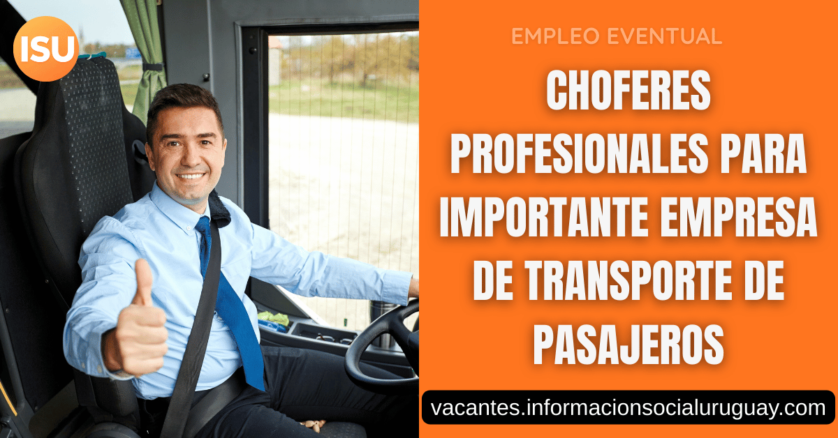 Conductor de ómnibus en Montevideo