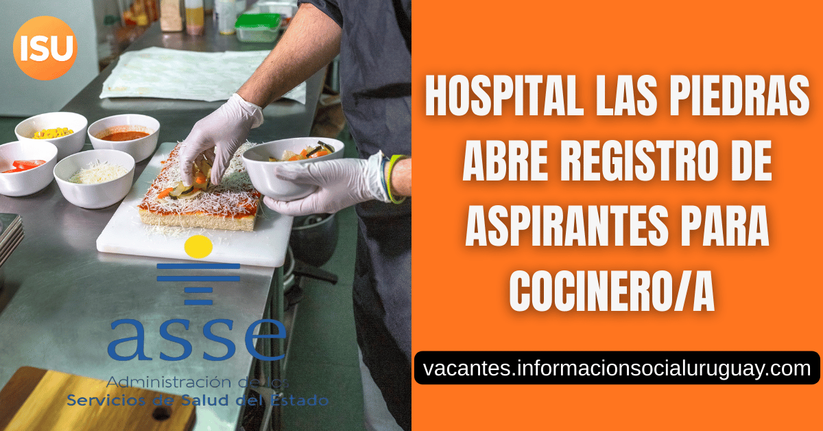 Llamado ASSE Cocinero Las Piedras