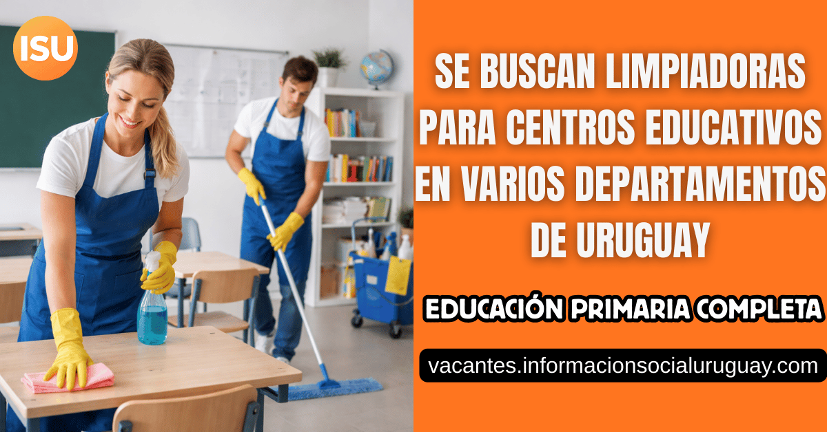 empleo limpiadora centros educativos uruguay