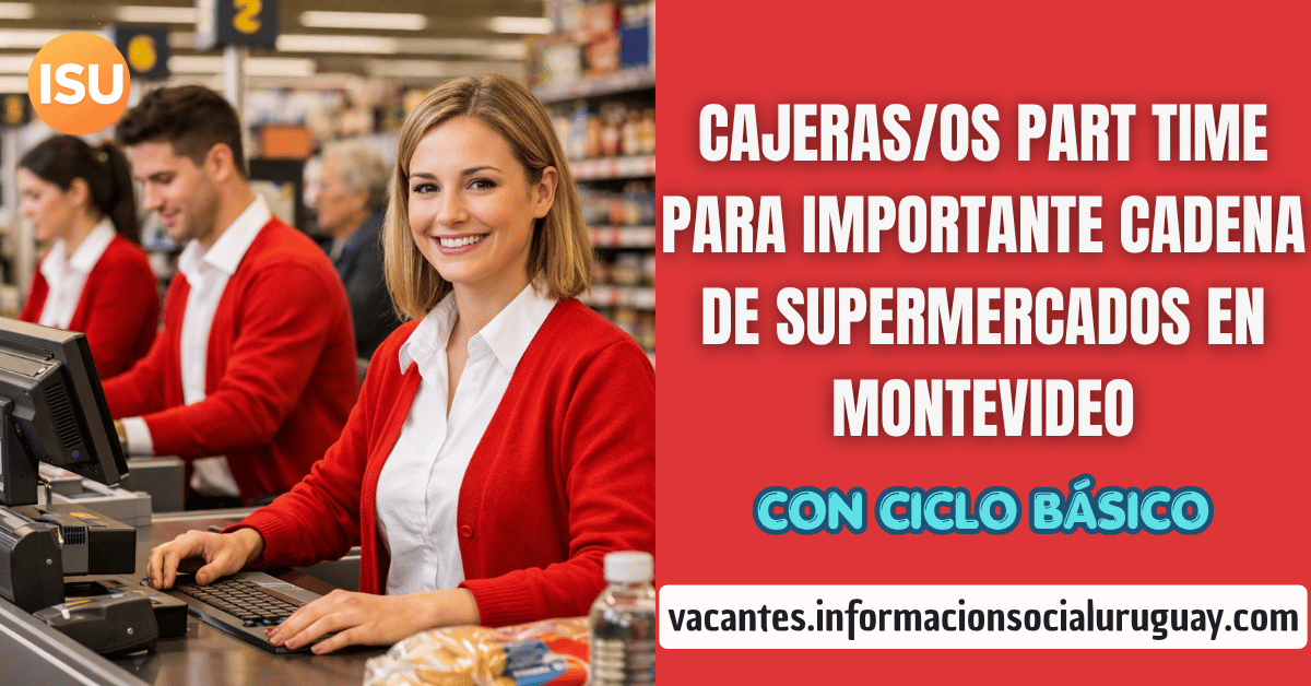 Cajero/a Part Time en Supermercado TATA