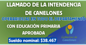 Intendencia de Canelones llamado