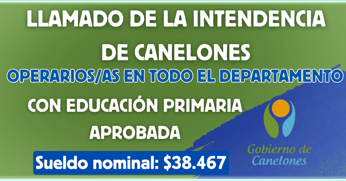 Intendencia de Canelones llamado