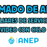 llamado ANEP auxiliar de servicio